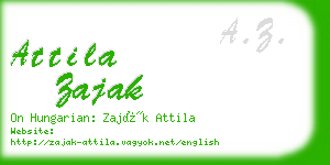 attila zajak business card